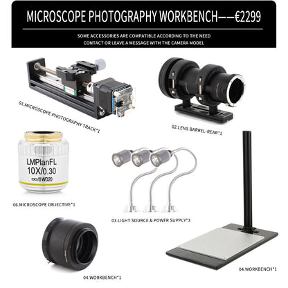 Microscope photography workbench